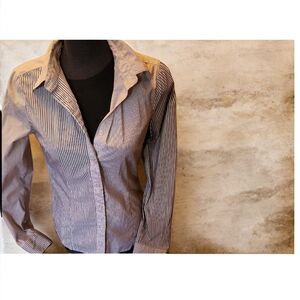 Striped Button-Up Shirt